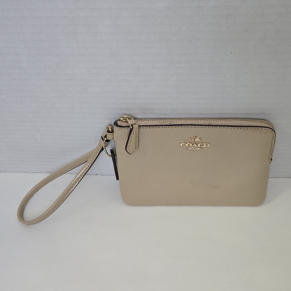 Coach Corner Zip Wristlet - Picture 1 of 7